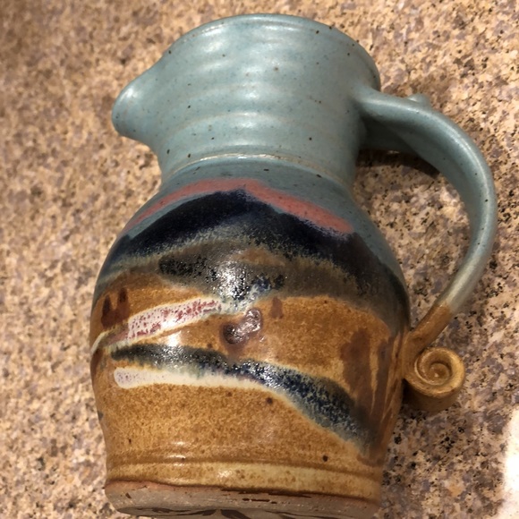 Hand Made in Yellowstone Pottery Pitcher - Picture 9 of 16